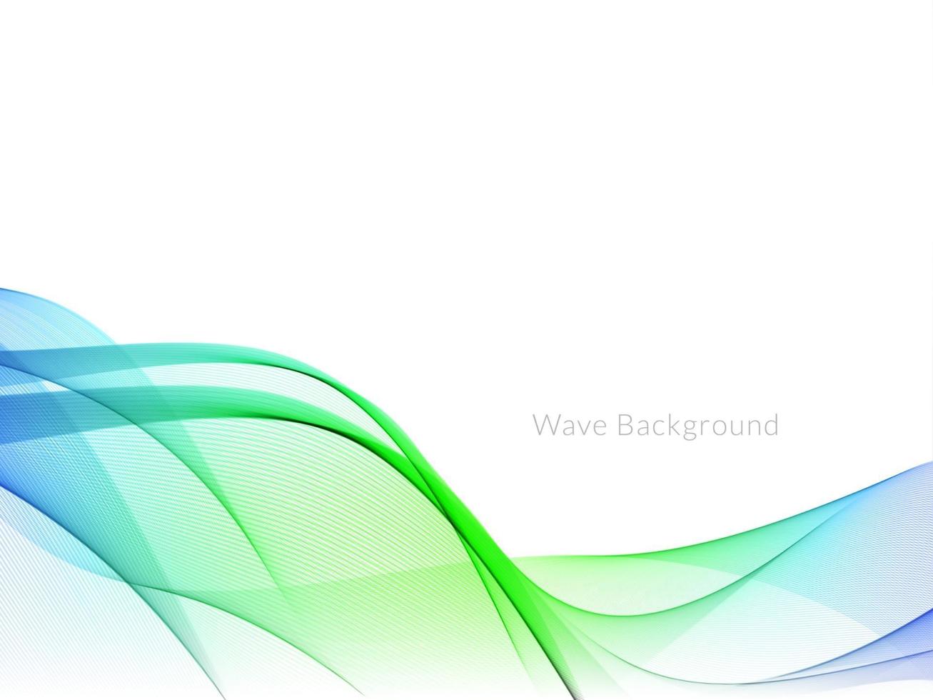 colorful wave style smooth modern background vector