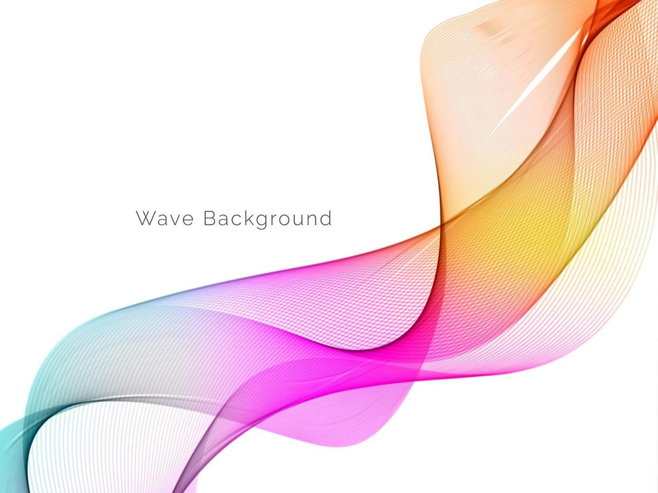 colorful wave style smooth modern background vector