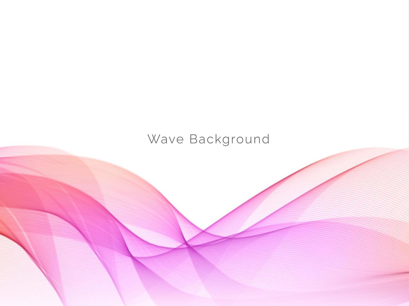 colorful wave style smooth modern background vector