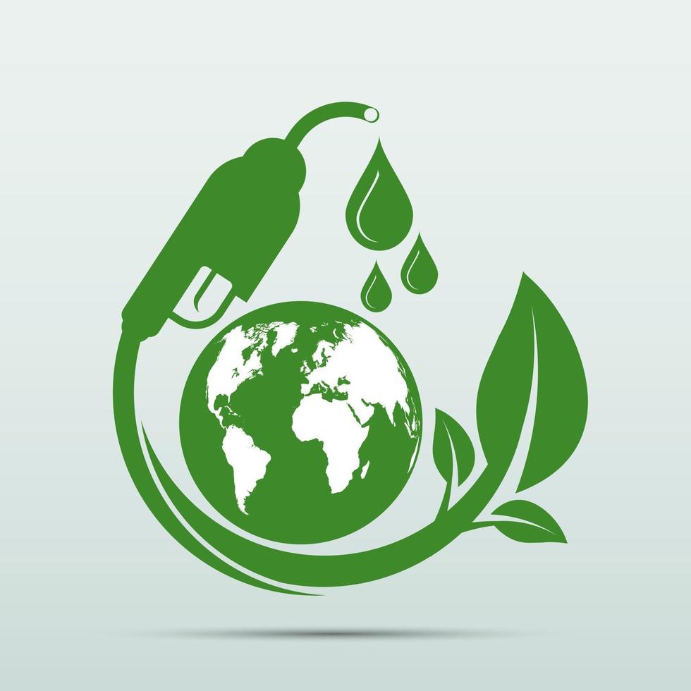 International Biodiesel Day 10 August for Ecology and Environmental Help The World With Eco Friendly Ideas vector