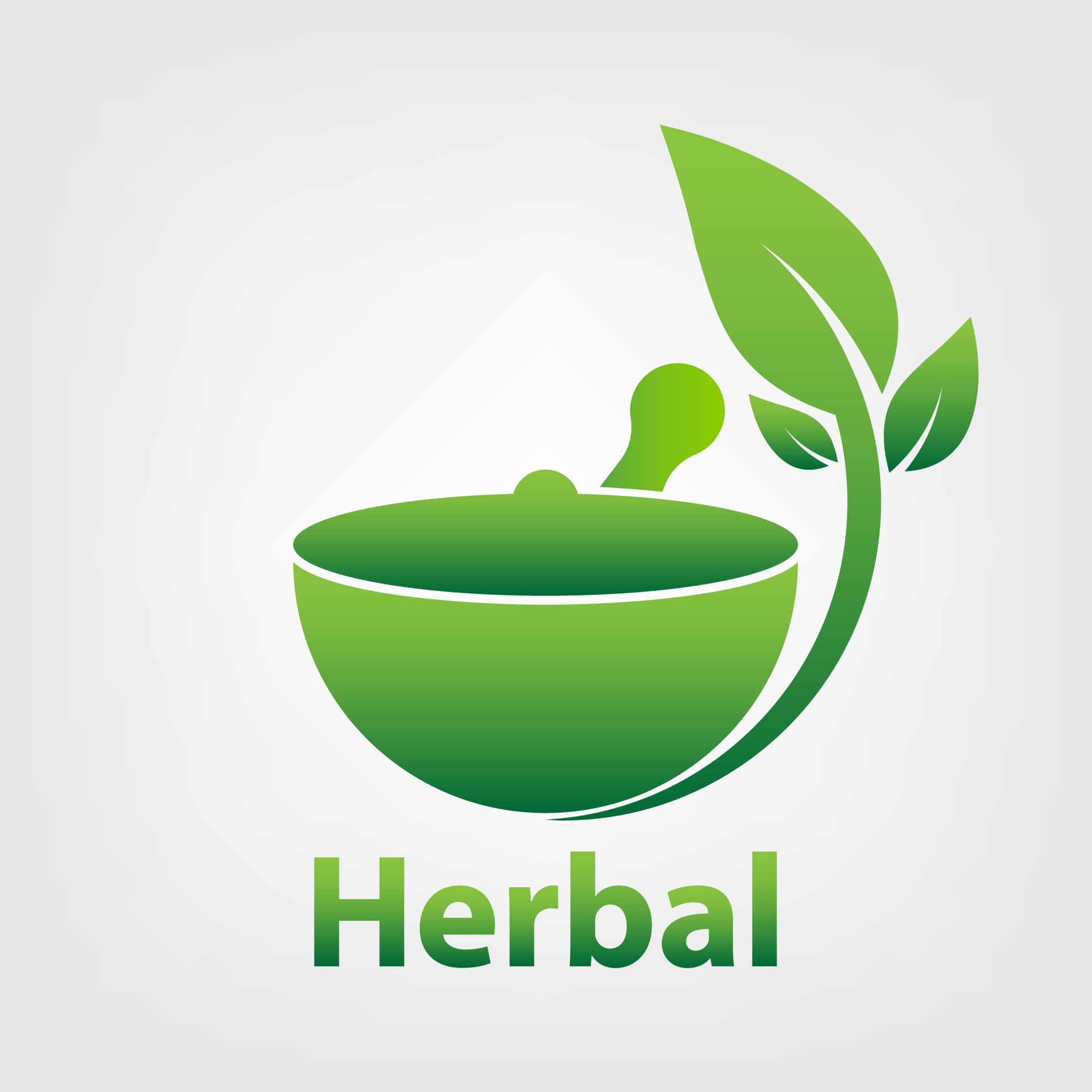 green herbal logo template herbal 100 on white background 2512887 Vector  Art at Vecteezy