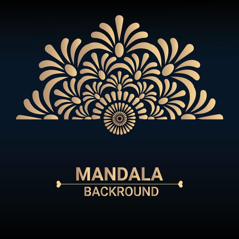 Mandala design background vector