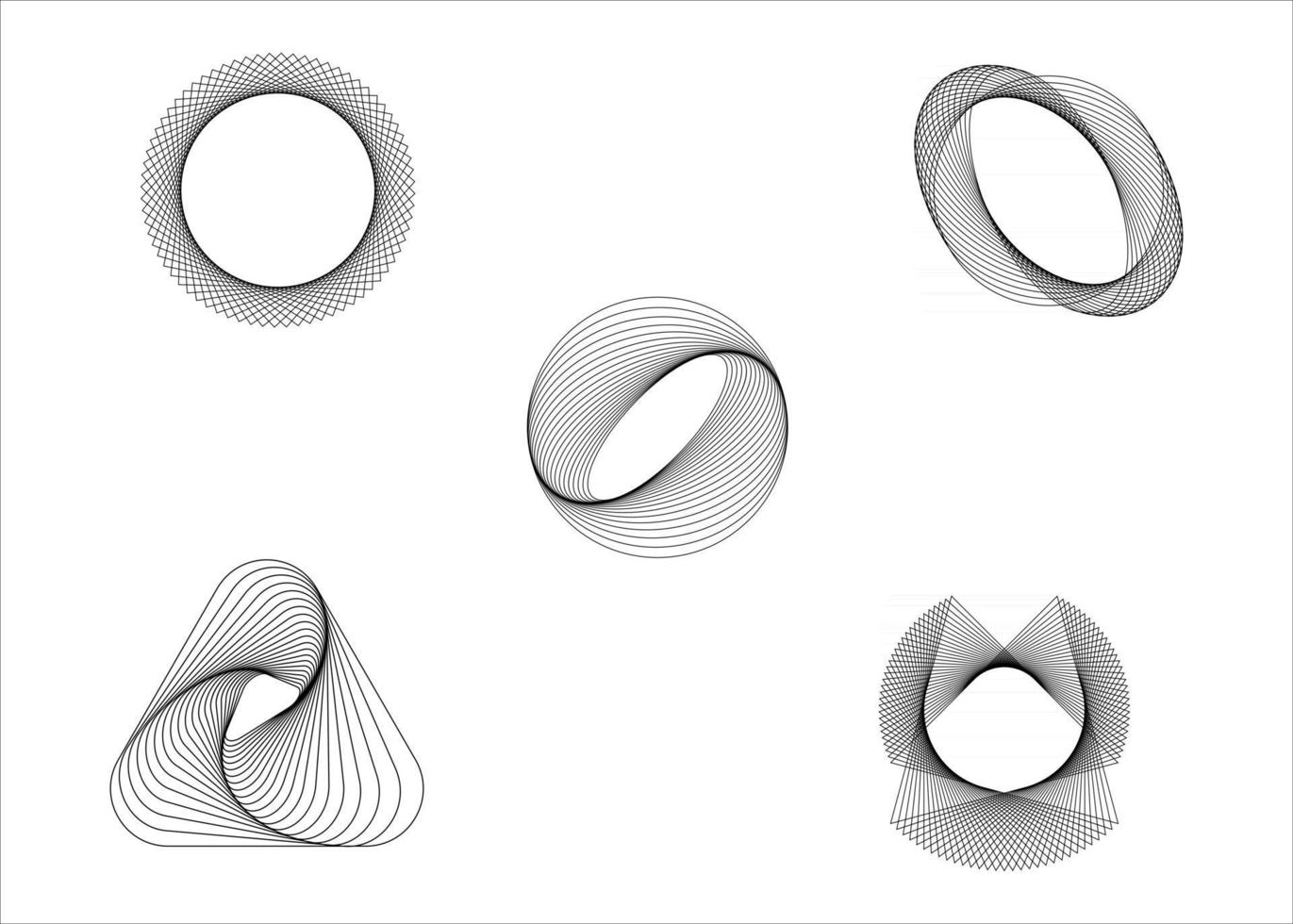 vector de elementos geométricos