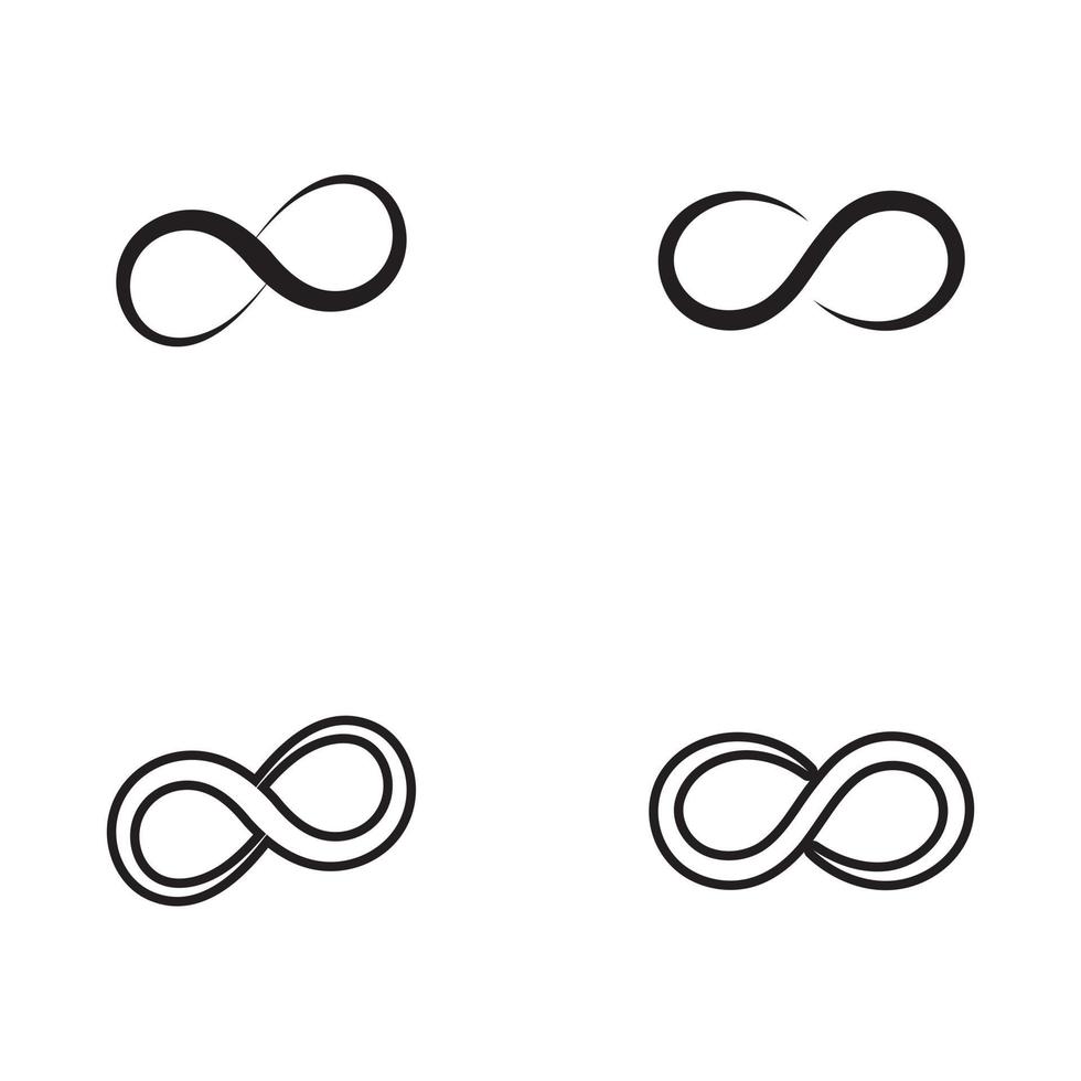 vector de diseño de logotipo y símbolo infinito