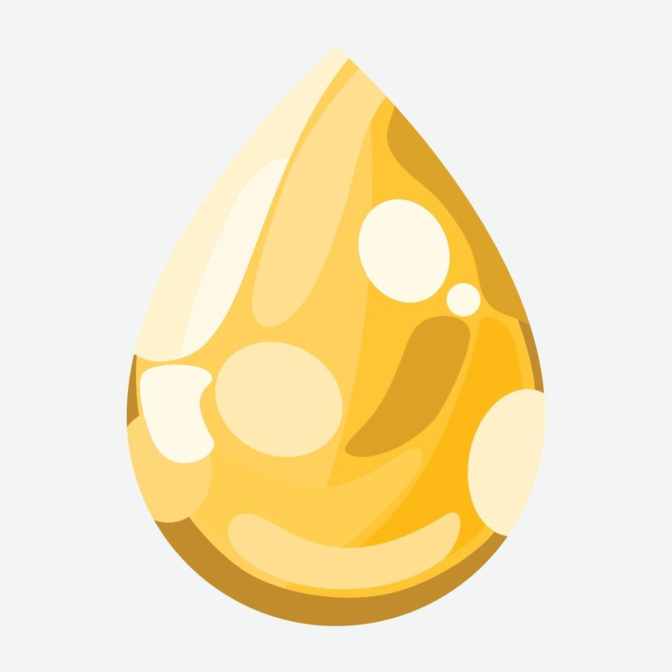 icono de gota de aceite en diseño plano vector