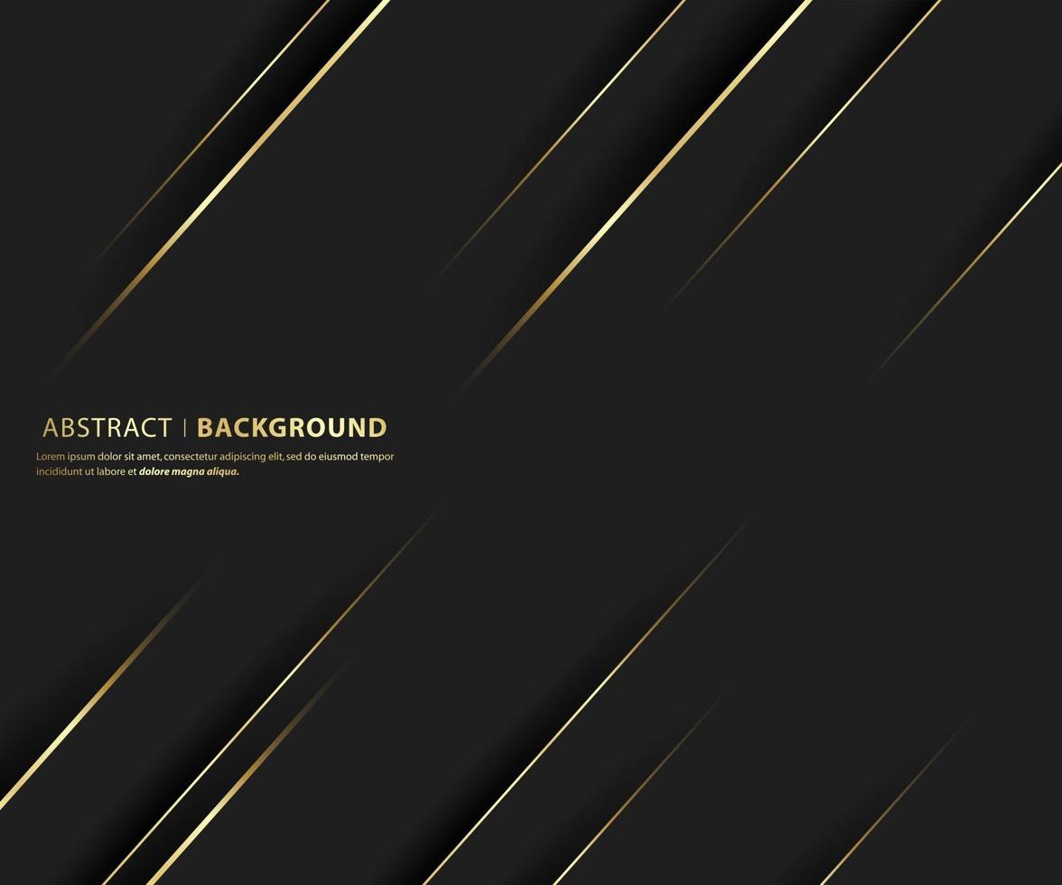 Luxury gold line background vector