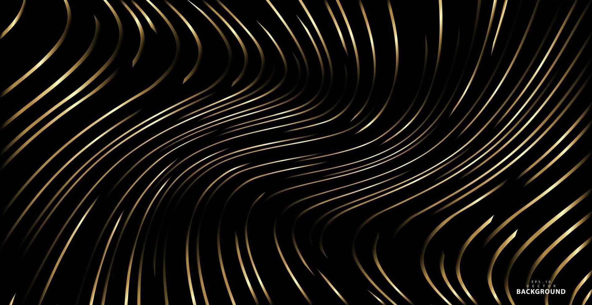 Stripe pattern gold luxury color vector