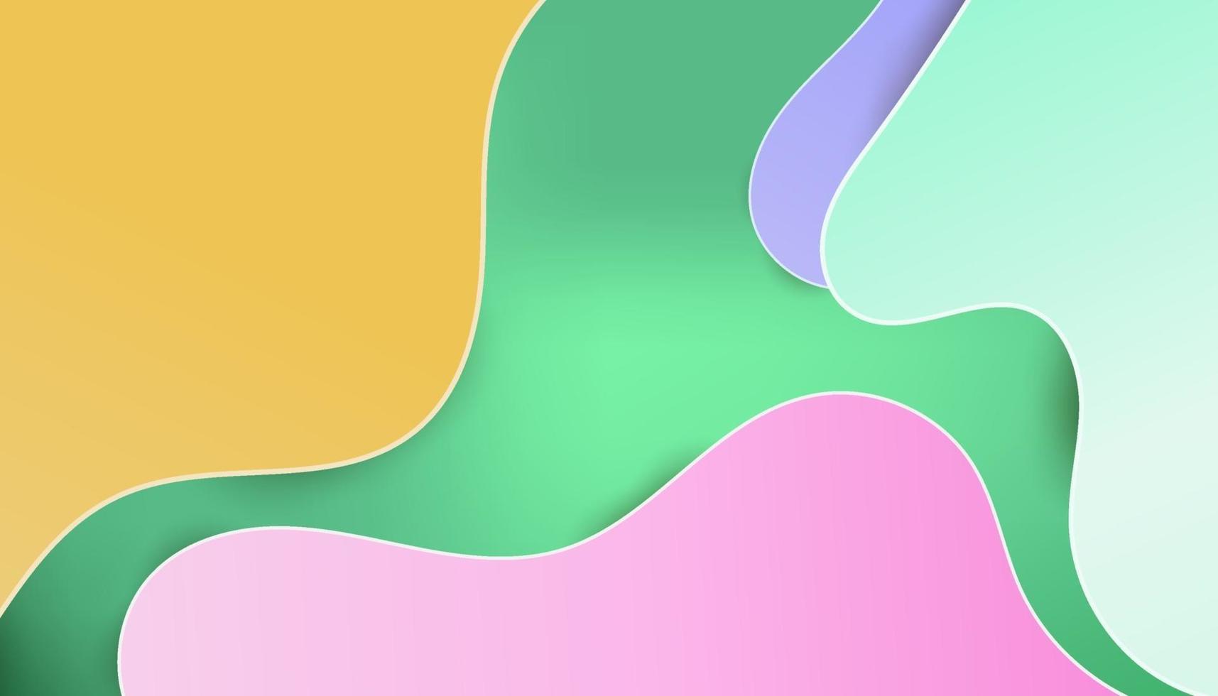 Abstract Shape With Gradient Color Background vector