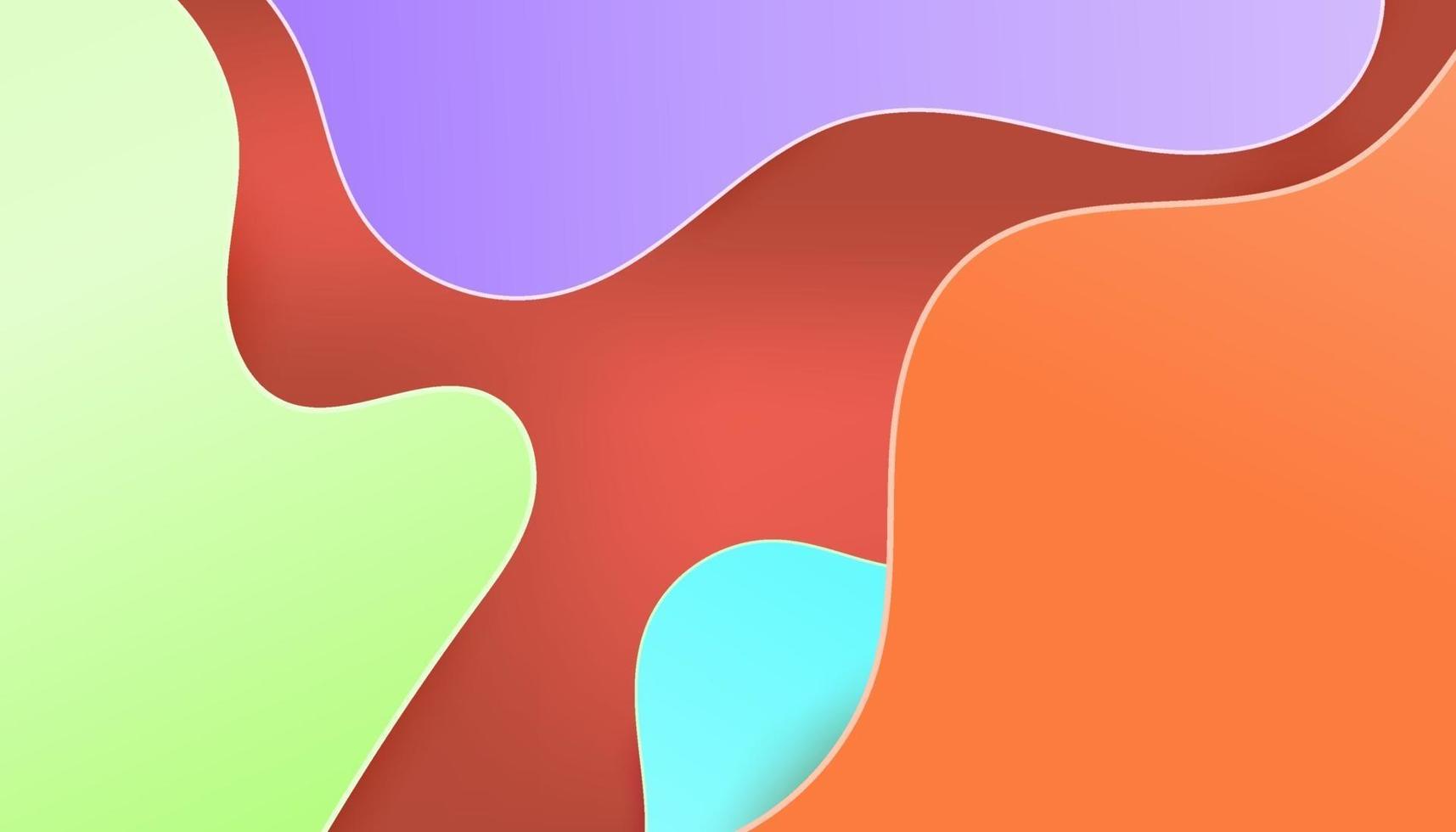 Abstract Shape With Gradient Color Background vector