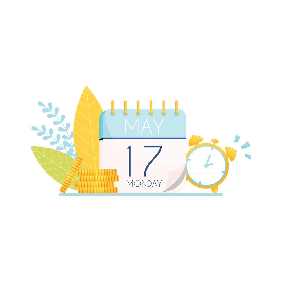 Tax time background vector