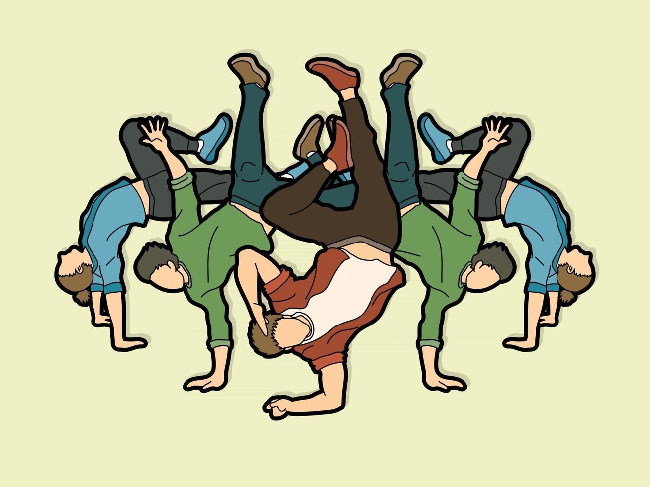 Group of People Dancing vector