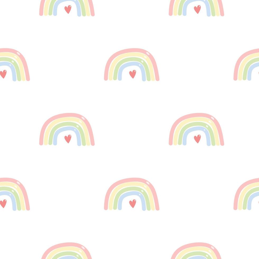 Rainbow seamless pattern  Vector colorful illustration
