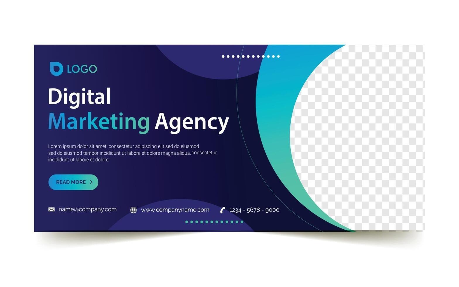business marketing banner design template vector