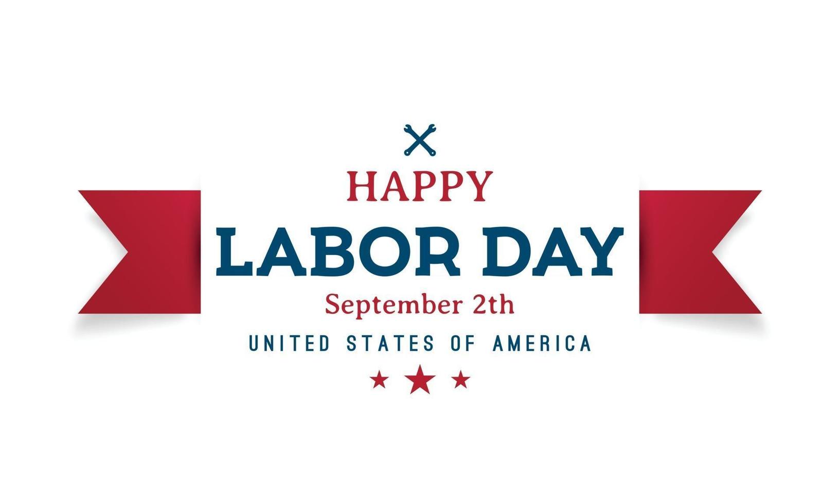 Happy Labor Day greeting banner vector