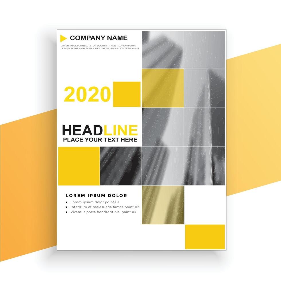annual report cover template vector
