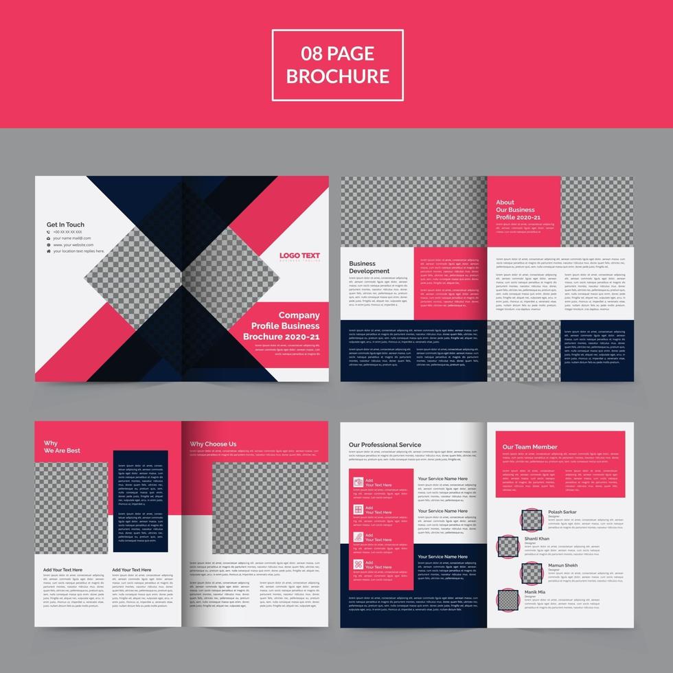 Company Profile Brochure Templates vector