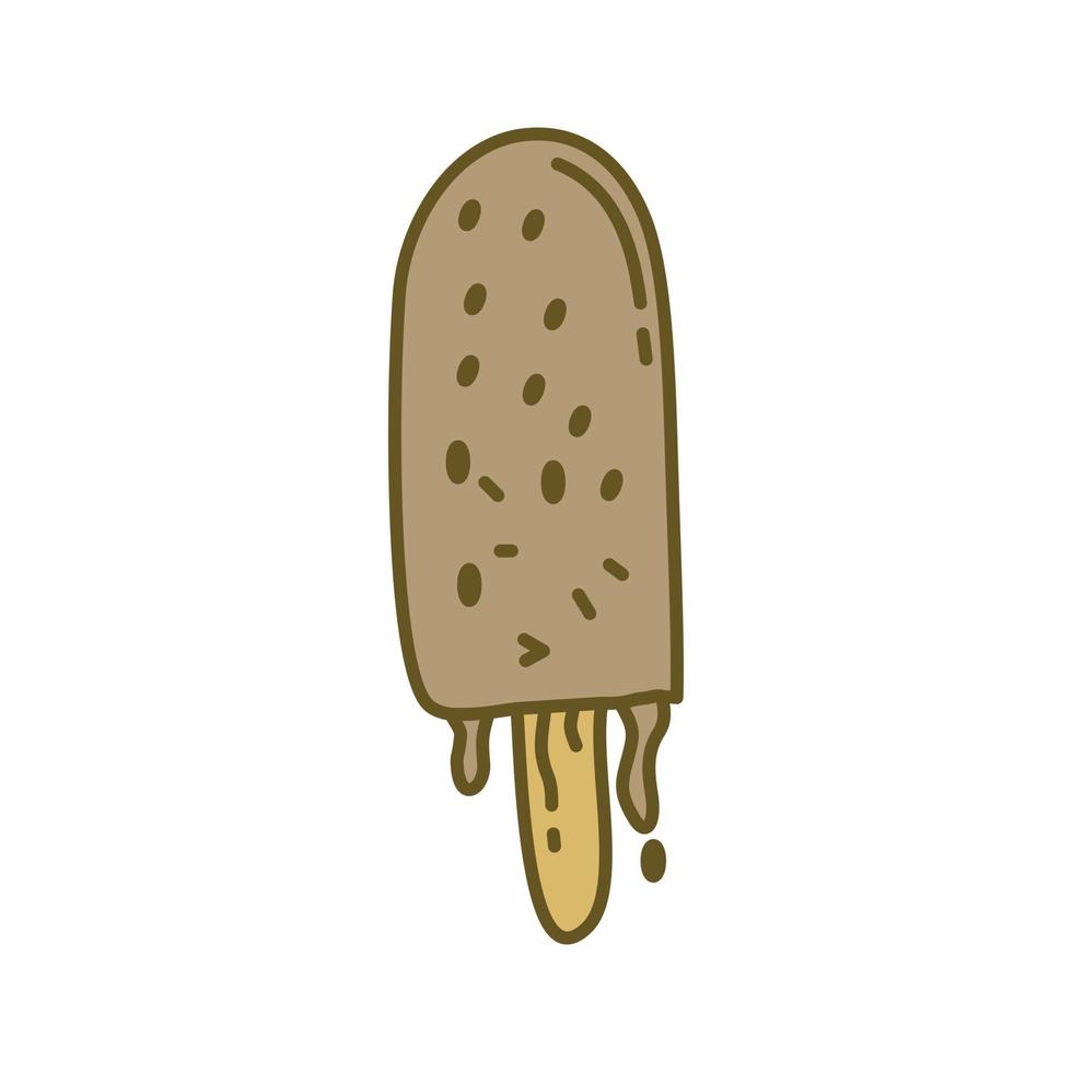 Ice Cream Design Flat Template Vector