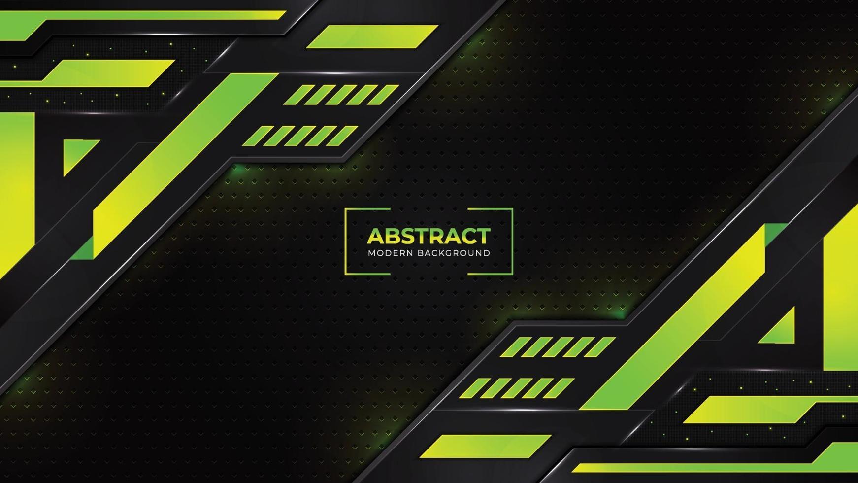 Green abstract geometric background vector