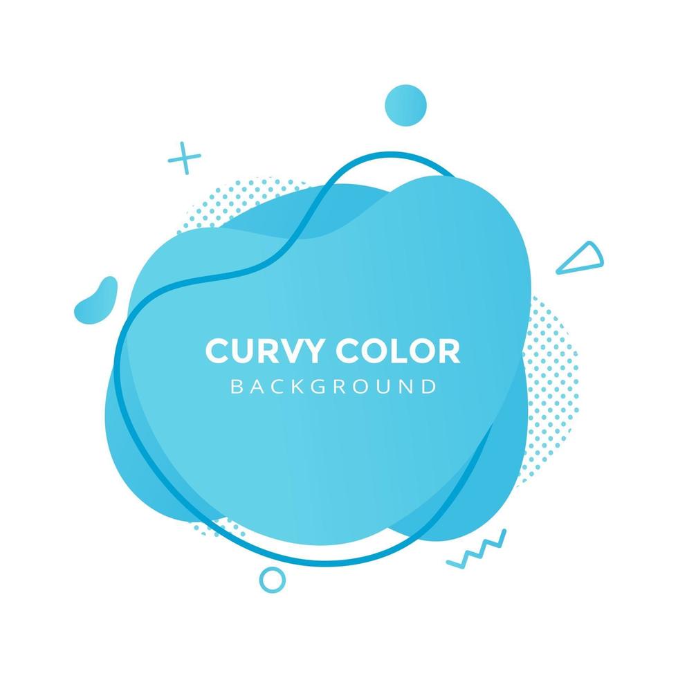 Modern liquid abstract element graphic gradient flat style design fluid vector
