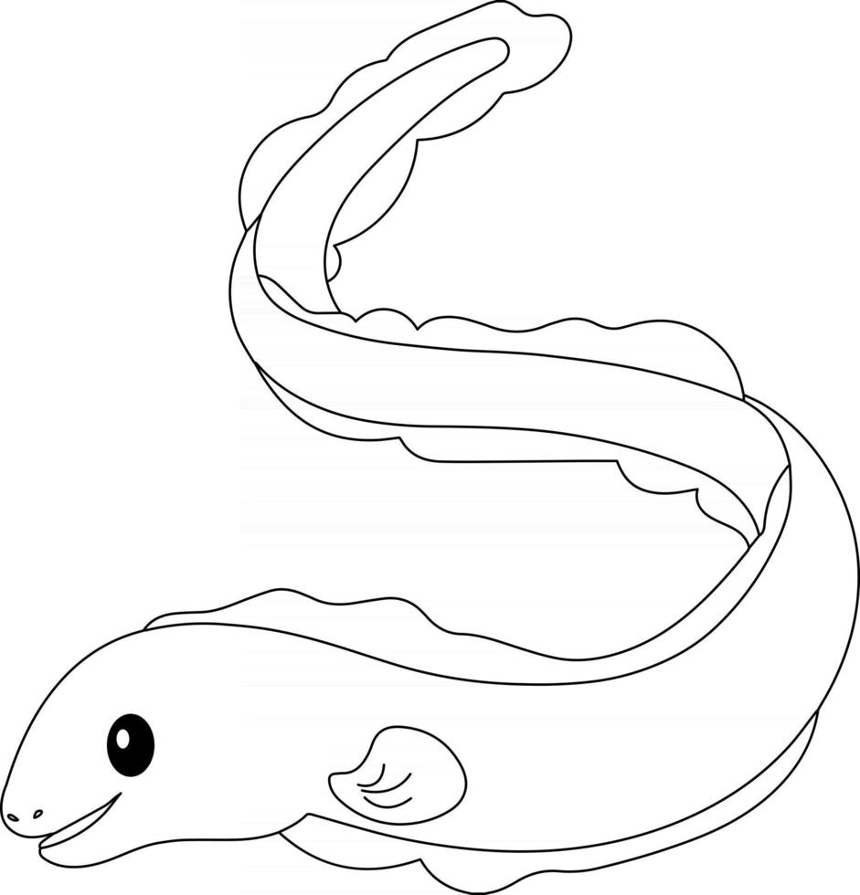 Eel Kids Coloring Page Great for Beginner Coloring Book 2514269 Vector