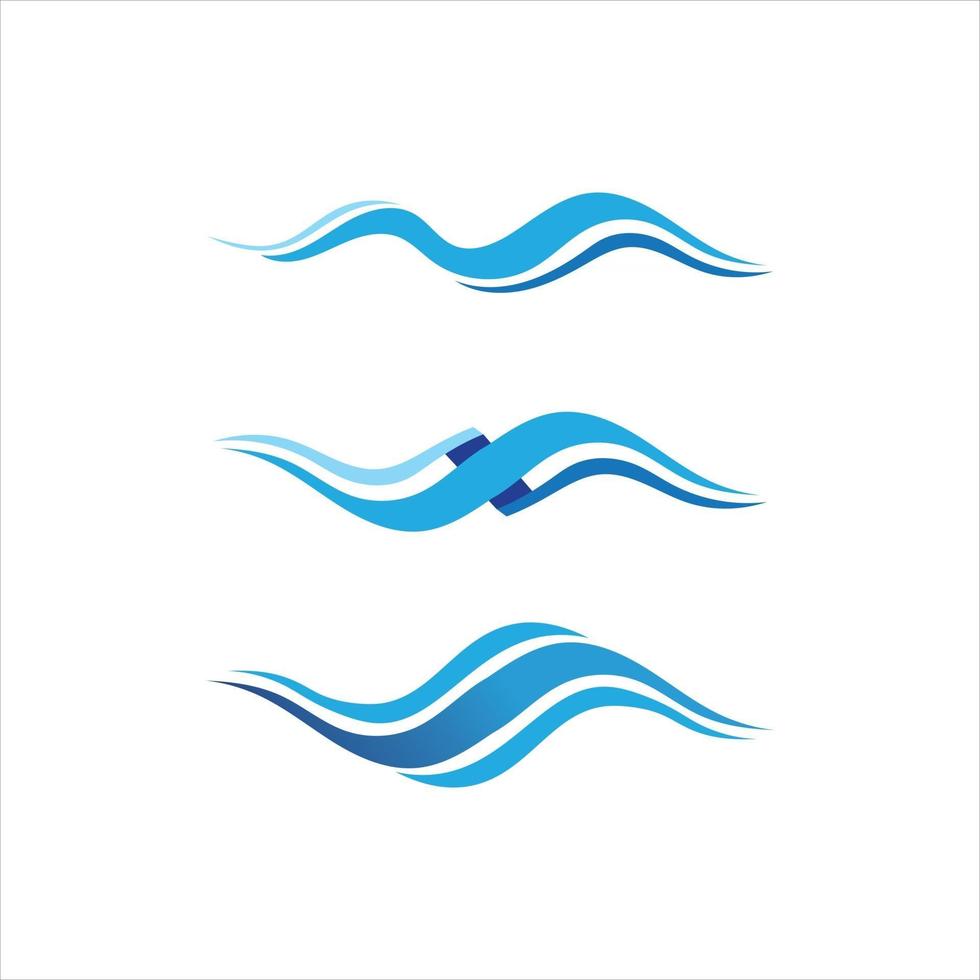 Water drop Logo Template vector Water and wave icon vector abstract logo design water drop and blue