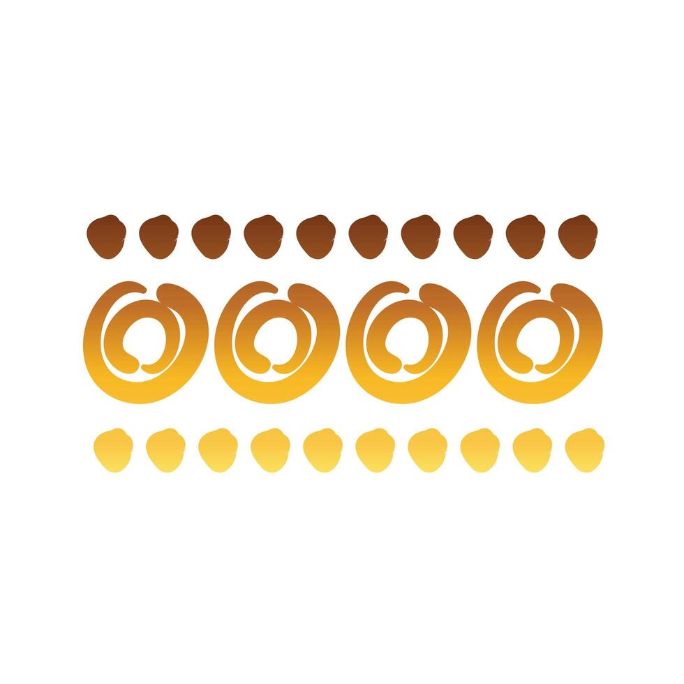 circles and points stain creative design with brush stroke degradient style vector