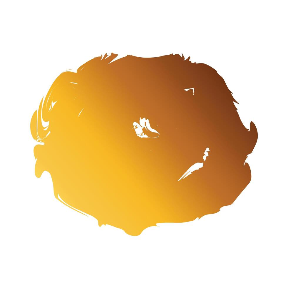 circular stain creative design with brush stroke degradient style vector