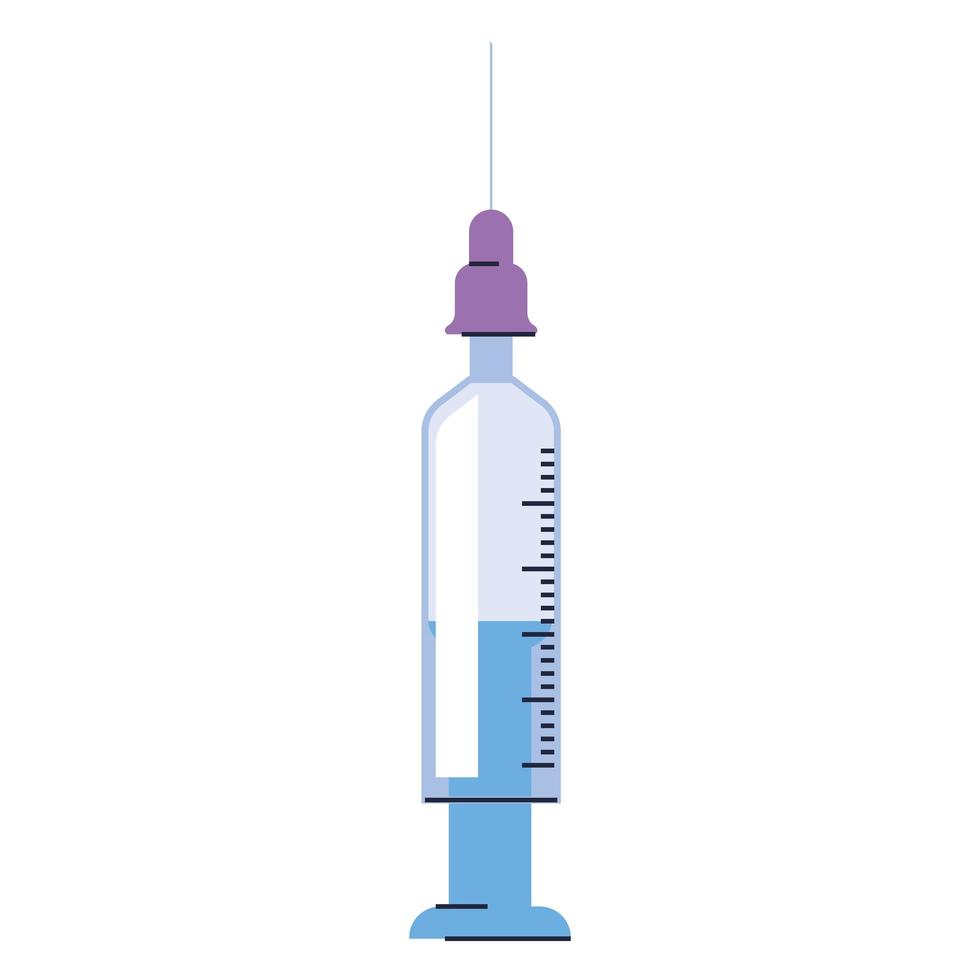 injection syringe vaccine medical icon vector