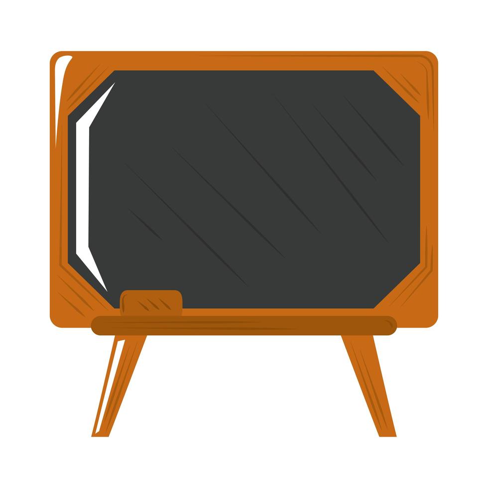 school chalkboard class icon flat design vector