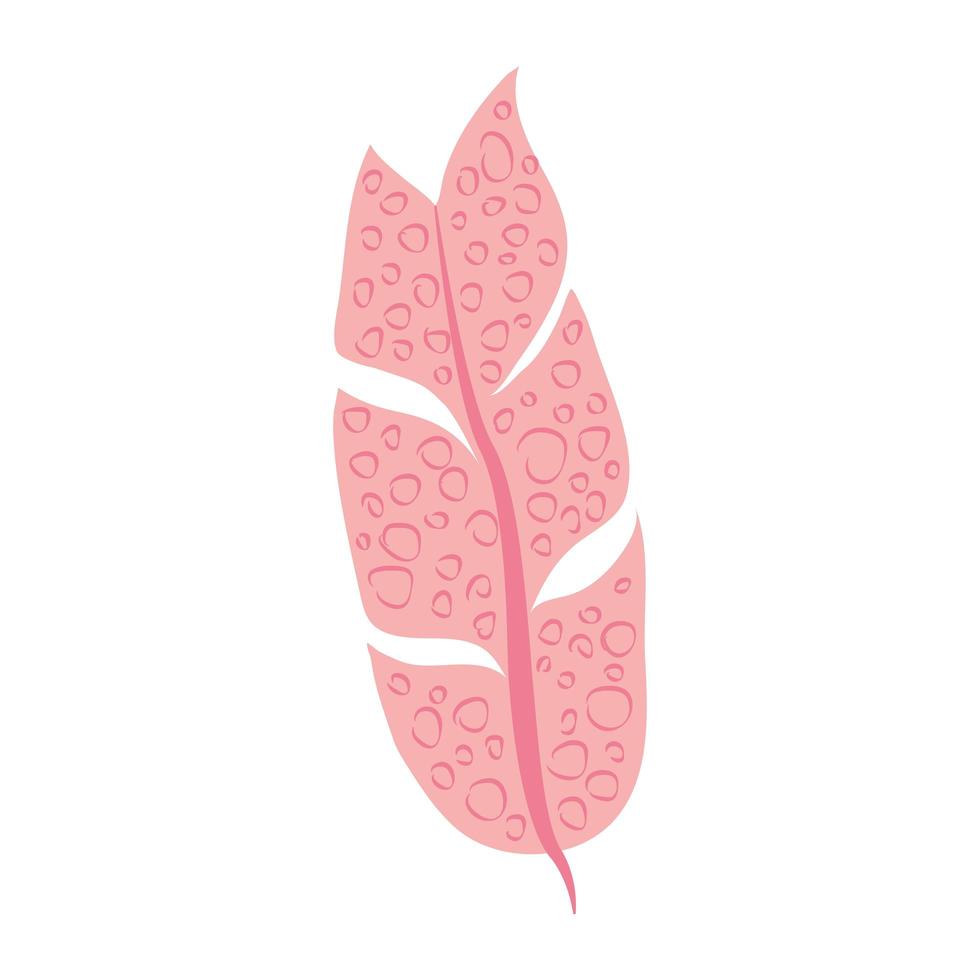 tropical leaf foliage botany abstract style icon vector