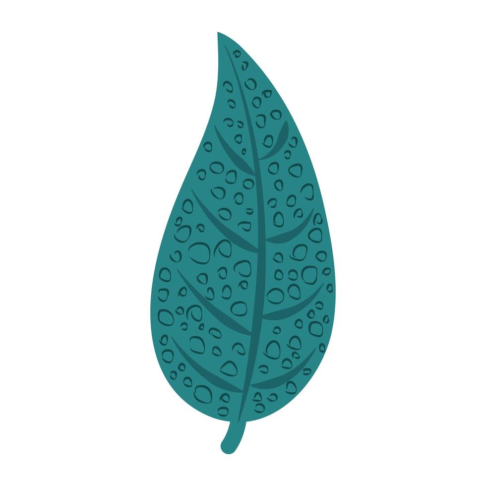 follaje de hojas tropicales decoración natural icono de estilo abstracto vector