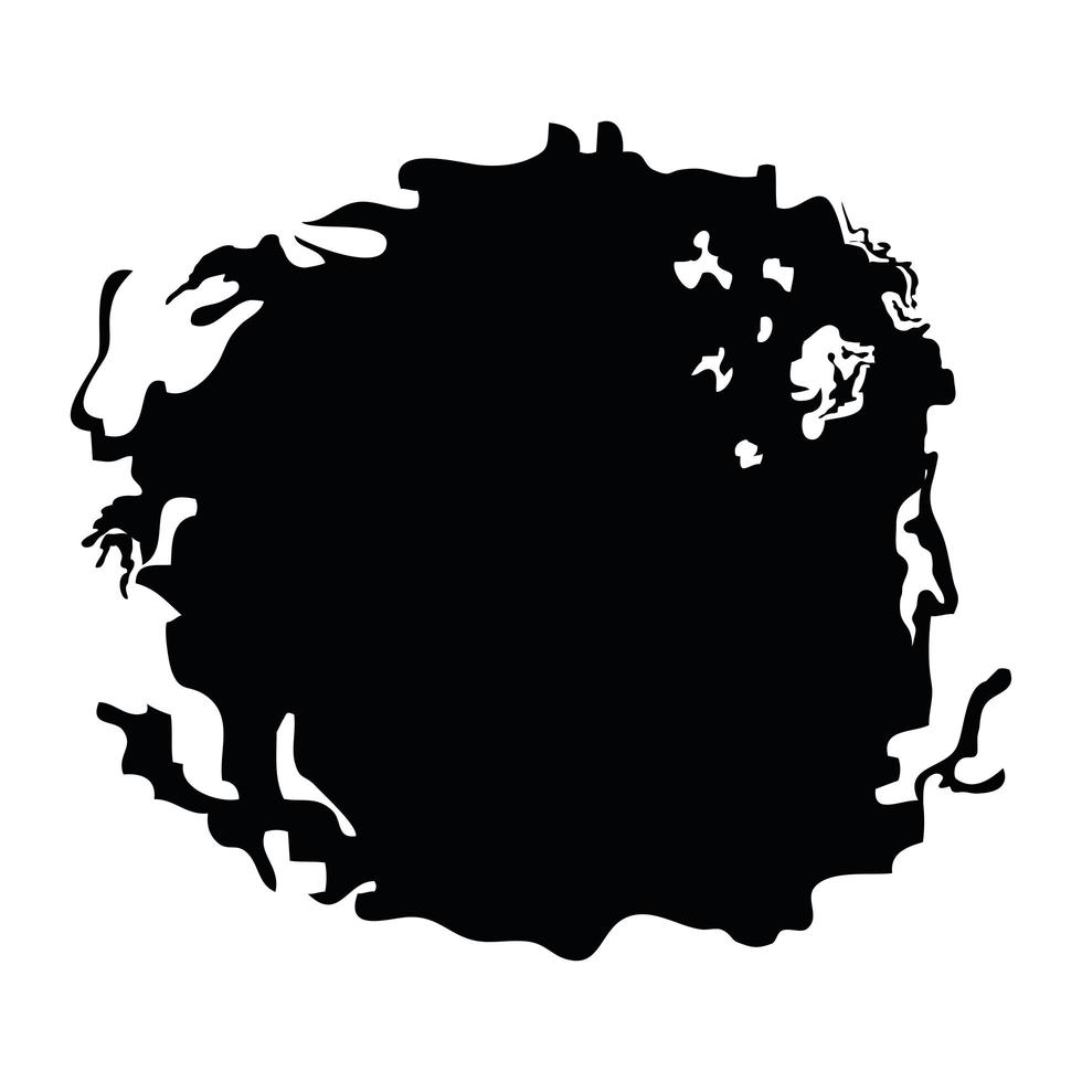 black round stroke vector