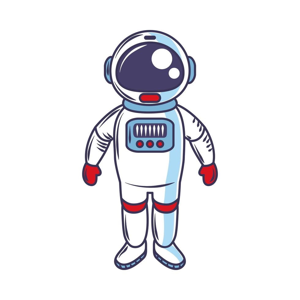 cute space astronaut vector