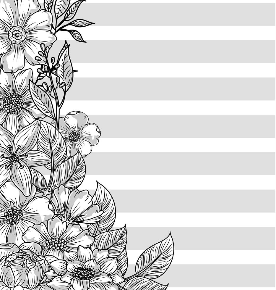 flowers nature background vector