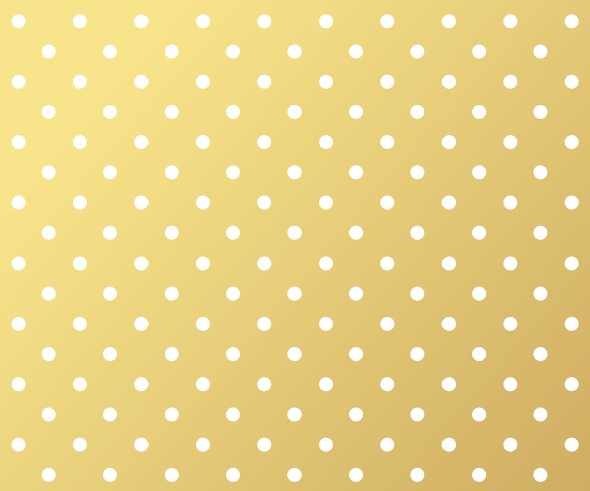 Gold polka dots background vector