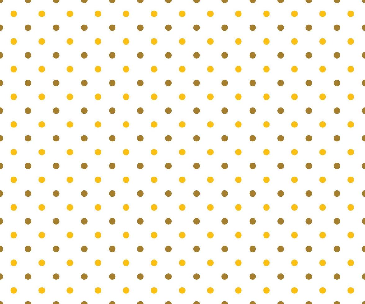 Gold polka dots background vector