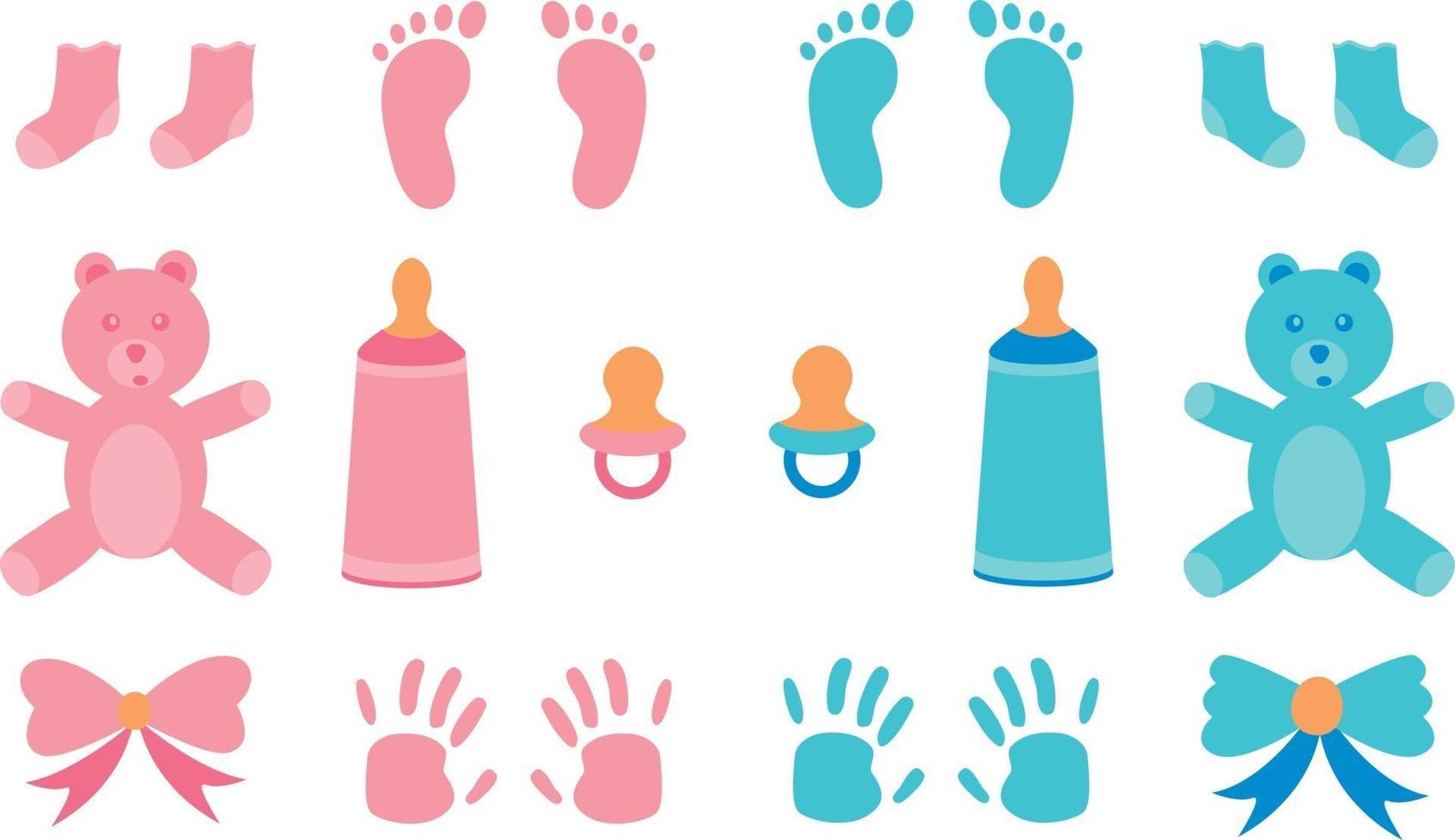 ilustración vectorial para baby boy shower vector