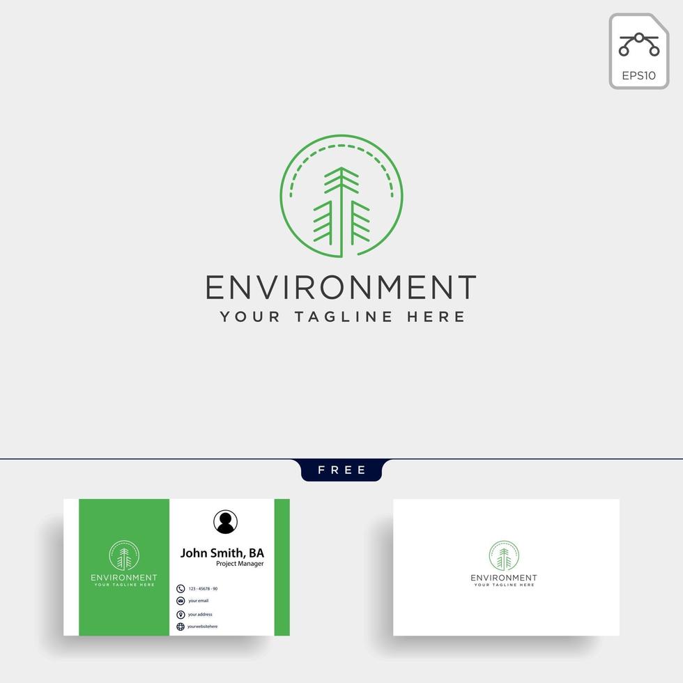 master leaf circle abstract simple logo template vector illustration icon element with business card