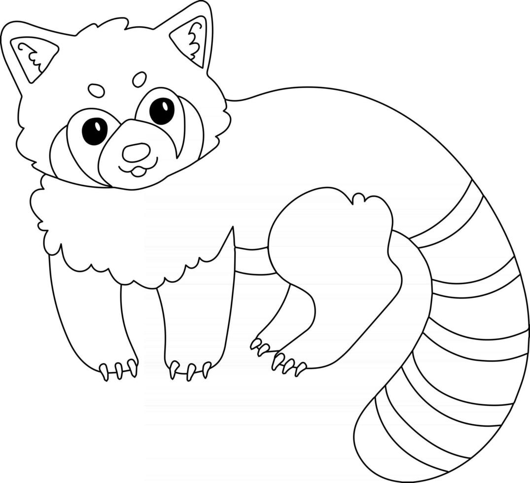 Red Panda Kids Coloring Page Great For Beginner Coloring Book 2515886 Vector Art At Vecteezy