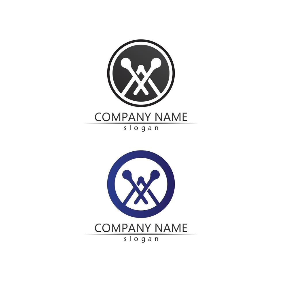M Letter Logo Template font logo vector