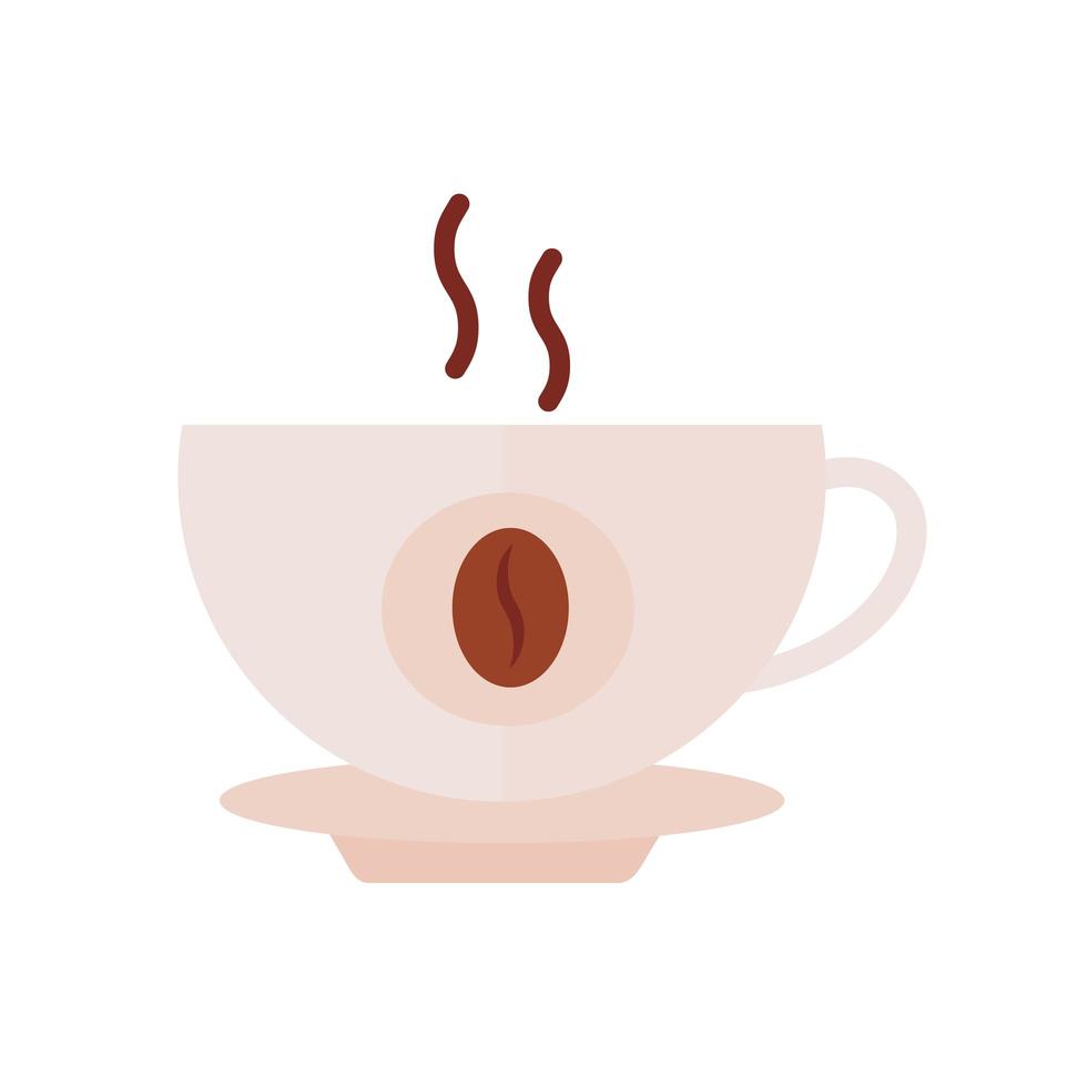 coffee cup drink flat style icon vector