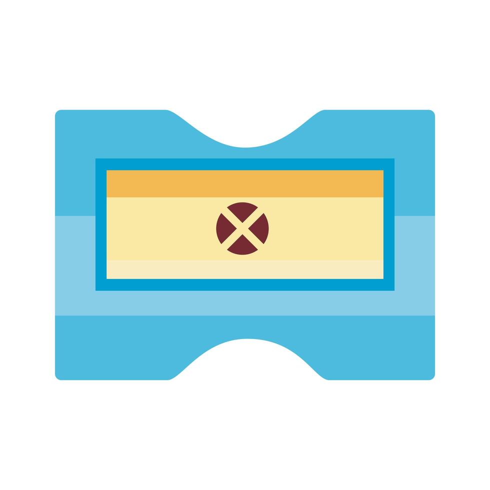 sharpenner school supply flat style icon vector