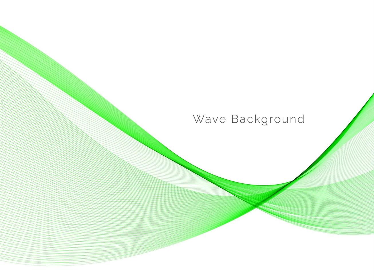 Abstract green decorative stylish  modern wave design banner background vector