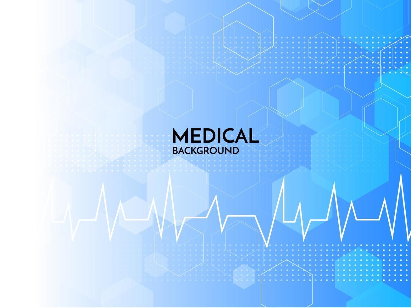 Blue healthcare and medical science background vector