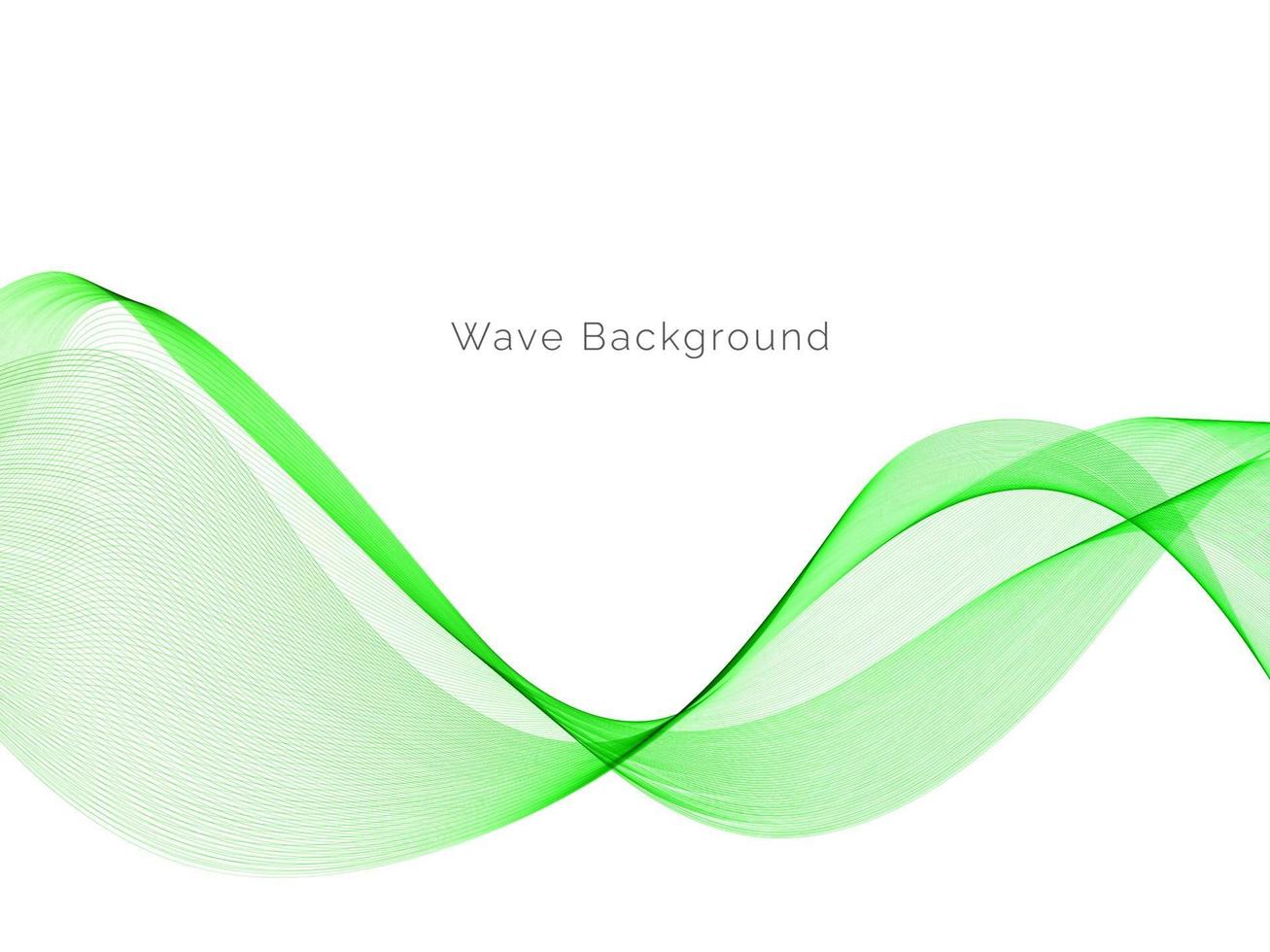 Abstract green decorative stylish  modern wave design banner background vector