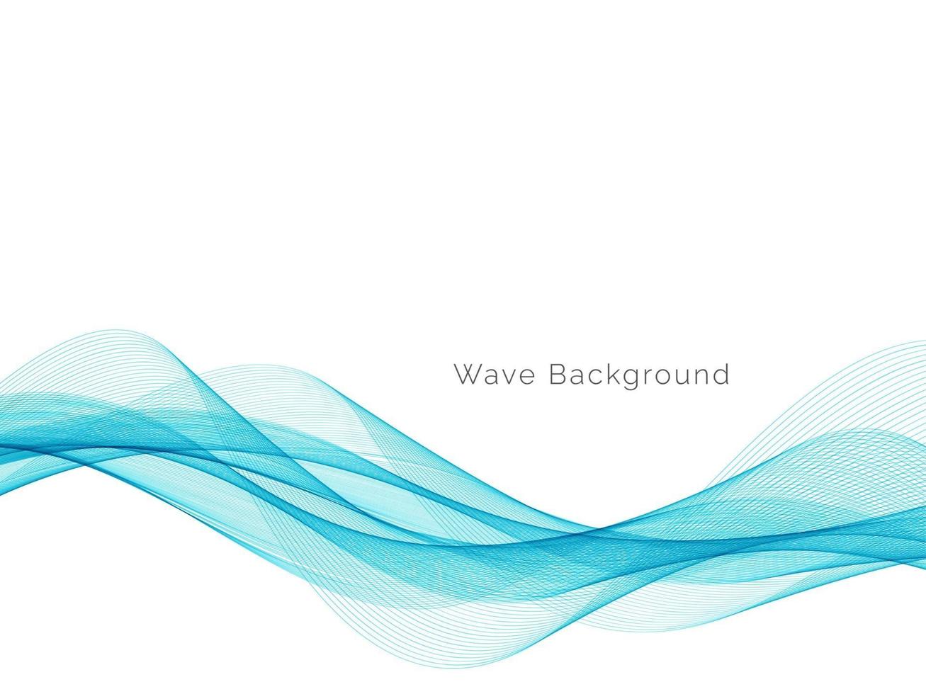 Abstract blue wave design decorative background vector