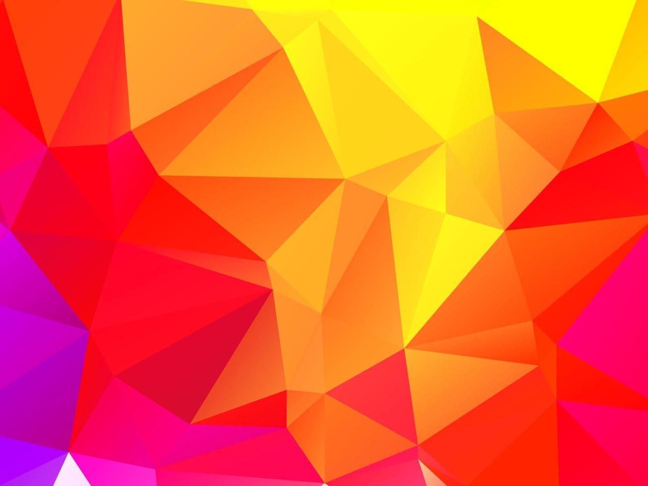 Abstract polygonal triangles colorful background vector