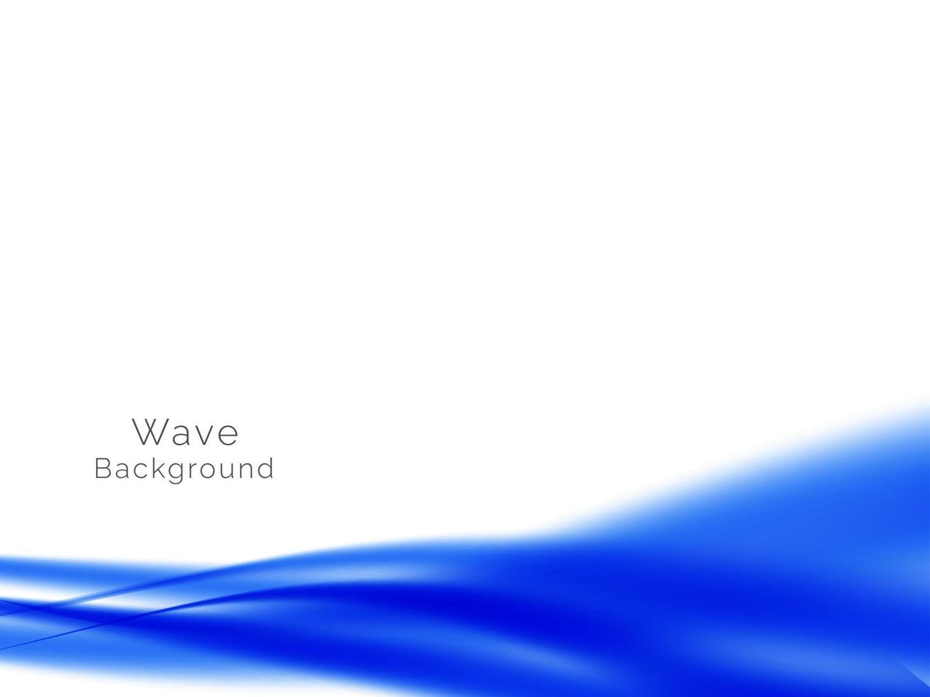 Smooth stylish modern wave background vector