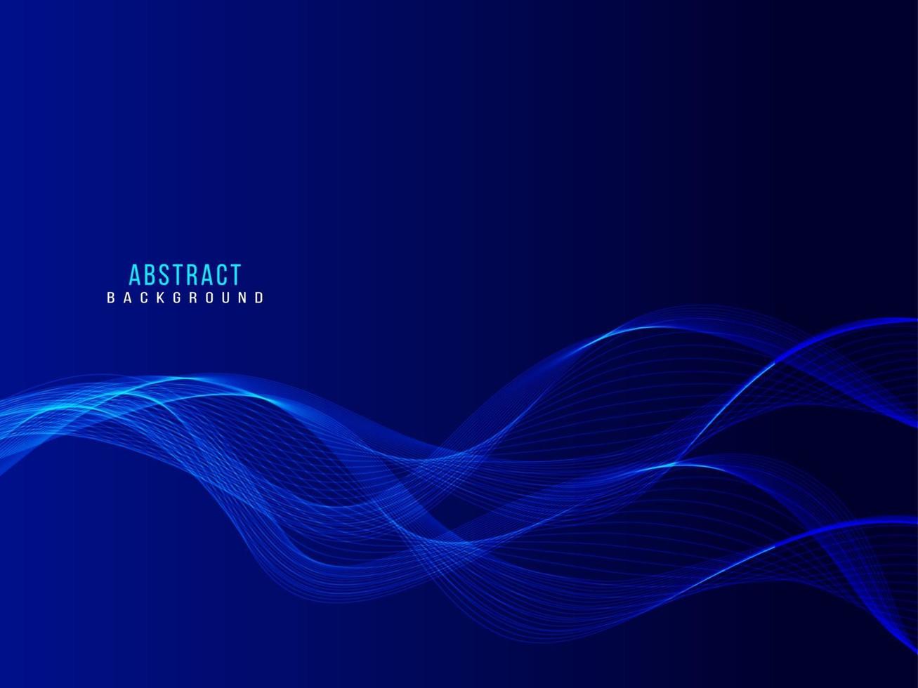 Abstract stylish transparent flowing wave design background vector
