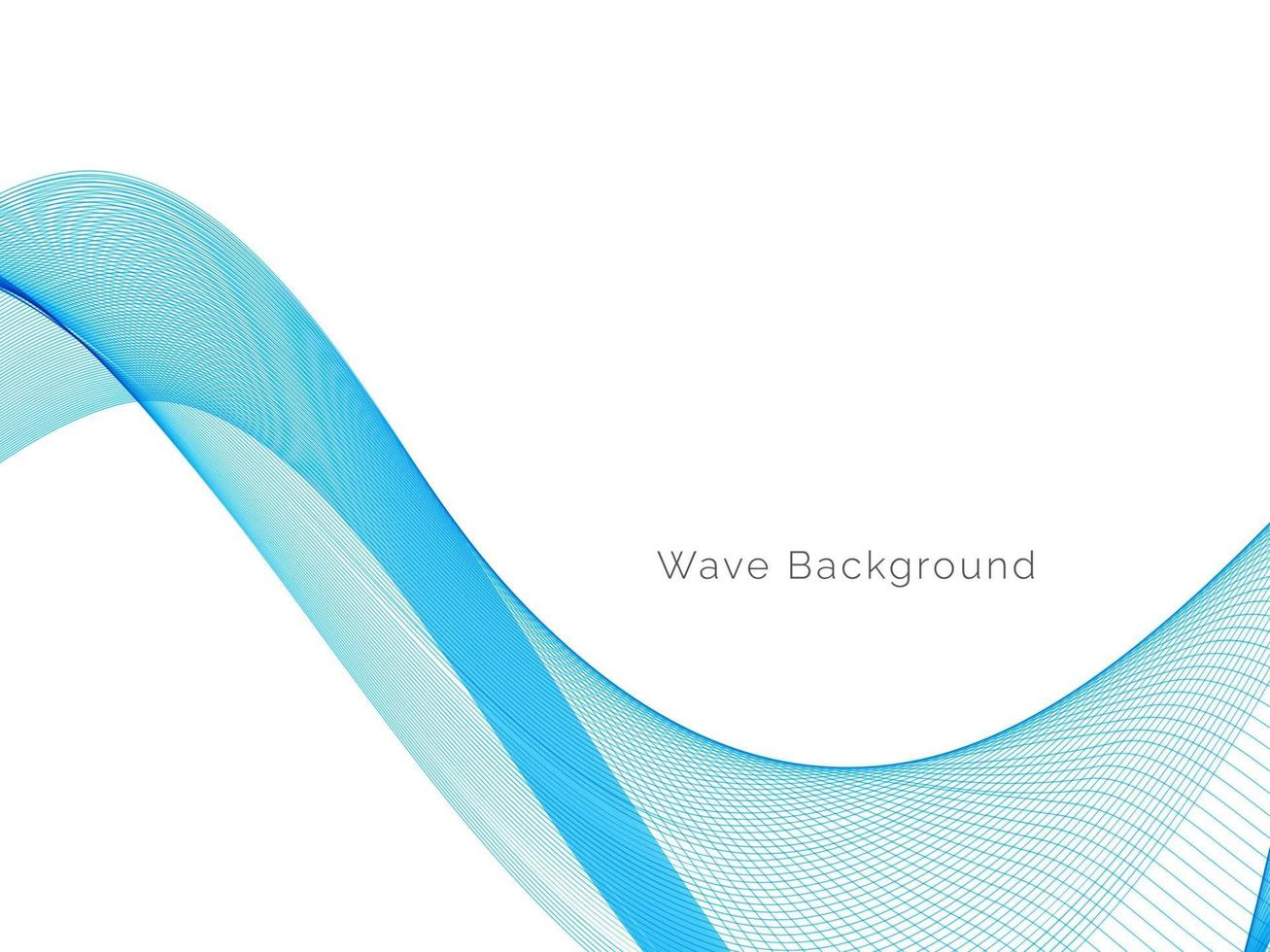 Abstract blue modern wave design background vector